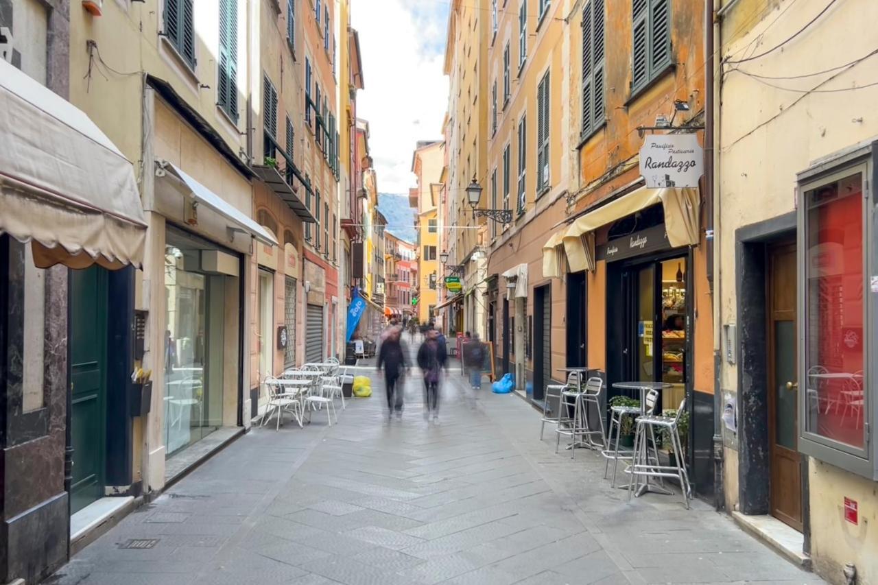 Mazzini 12 Very Central Apartment With Private Garage, Air Conditioning, Wifi, Just 50 Meters From The Beach Rapallo Exterior foto