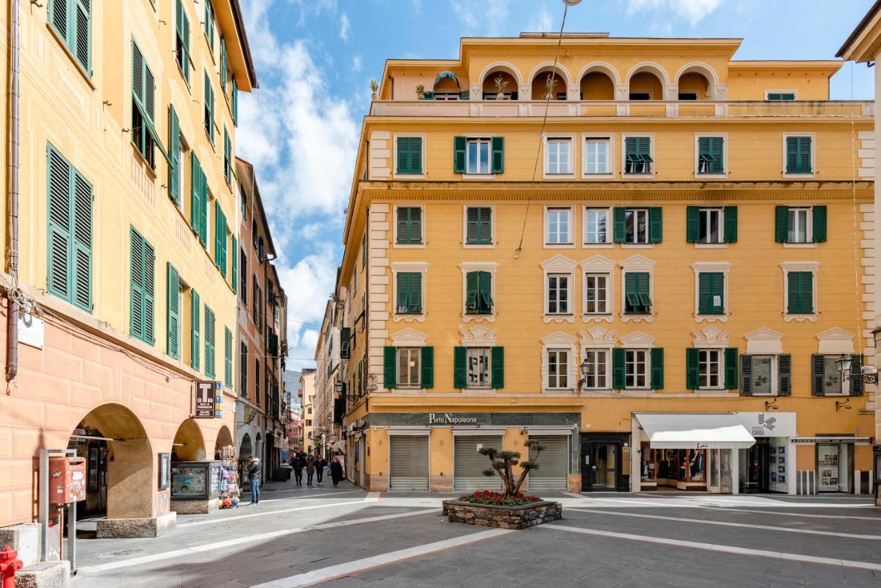Mazzini 12 Very Central Apartment With Private Garage, Air Conditioning, Wifi, Just 50 Meters From The Beach Rapallo Exterior foto