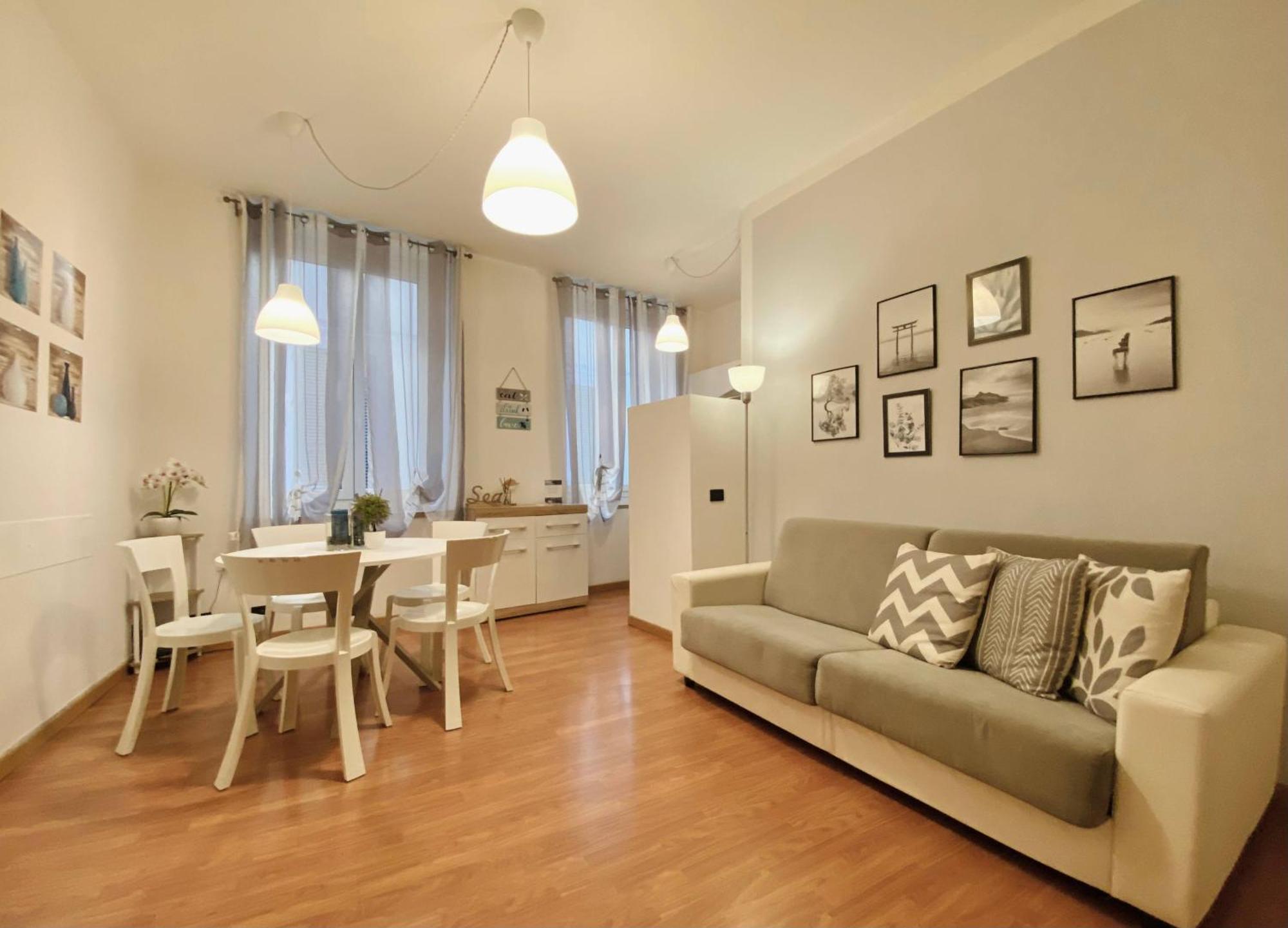 Mazzini 12 Very Central Apartment With Private Garage, Air Conditioning, Wifi, Just 50 Meters From The Beach Rapallo Exterior foto